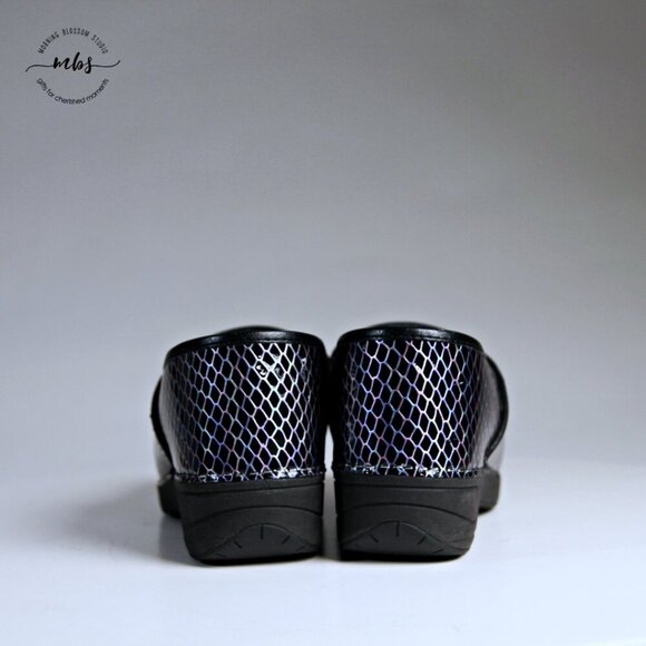 Dansko XP Professional Leather Clogs Iridescent Black Women EU 41 US 10.5-11 - Picture 6 of 15